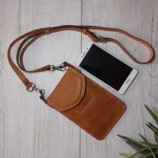Mobil bag leather