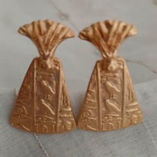 Goldplated 18k pharaonic temple