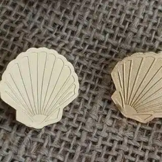 Seashell goldplated 18k earrings