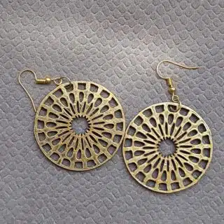 wooden earrings handmade