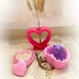 pink candle set