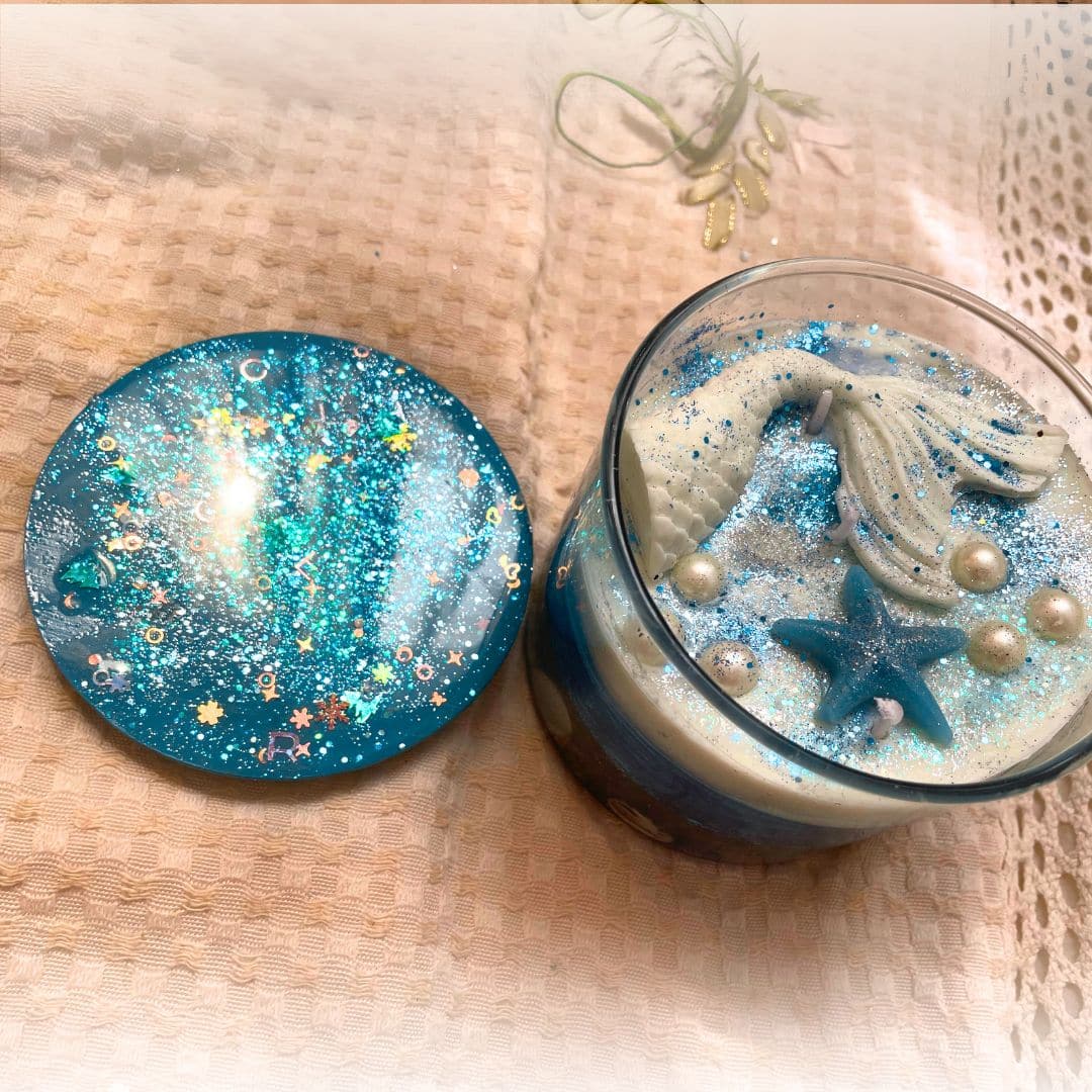 sea candle jar