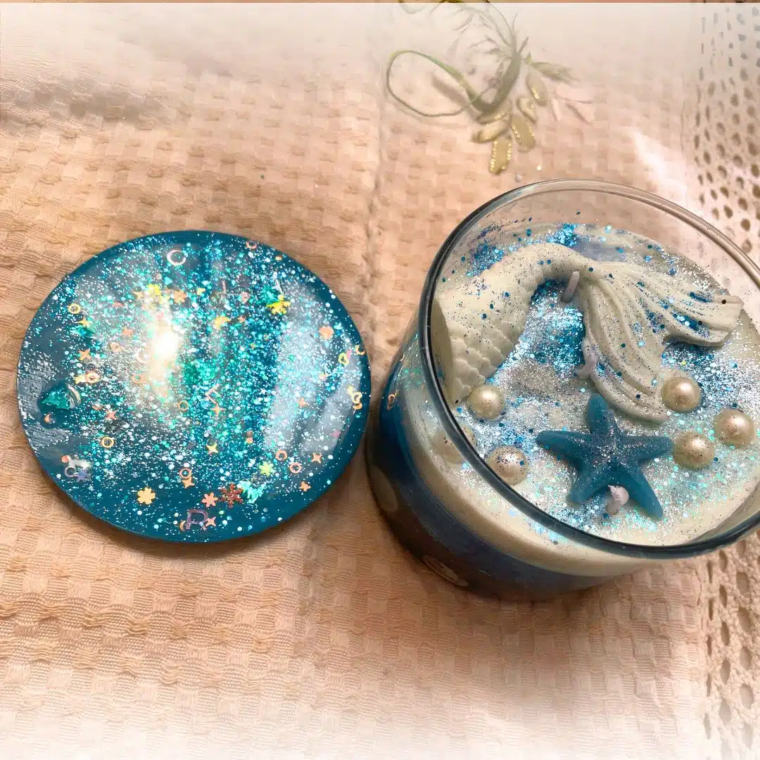 Sea candle jar 1 sea candle jar