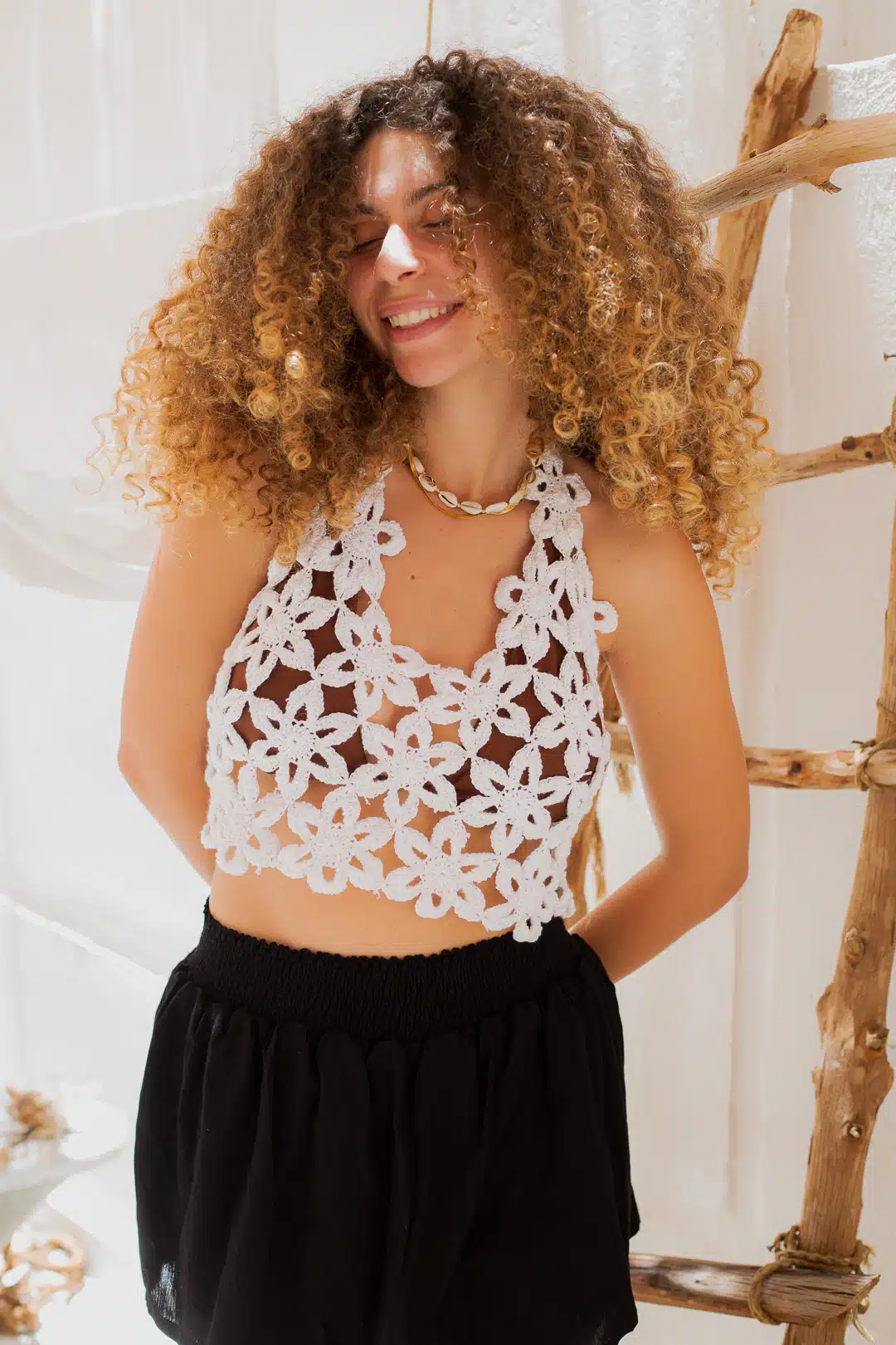 "Flower Power Crochet Top" 3 2S5A7991