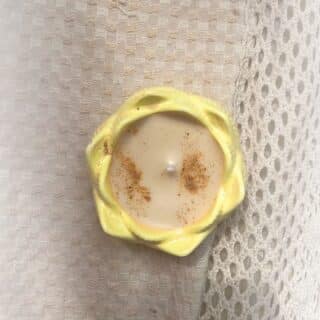 small flower yellow candle