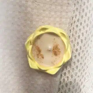 small flower yellow candle