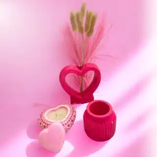 pinky concrete décor set