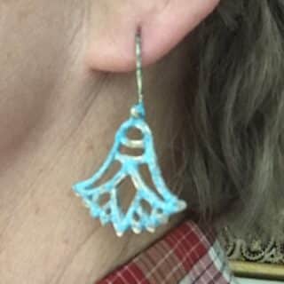 Lotus flower earrings