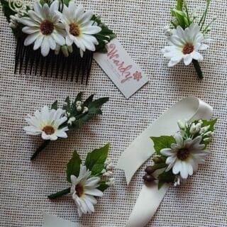 Flowers bridal accessories.