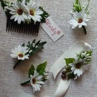 Flowers bridal accessories.