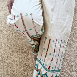 New Arrivals 87 بنطلون دمور تطريز سيوة