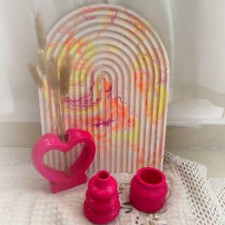 pinky concrete décor set