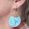 Bluerust Lotus earrings