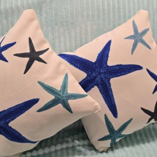 Cushion Blue Ocean design - Starfish
