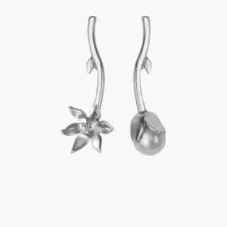 Single Lily Pearl Earring (Sold individually)