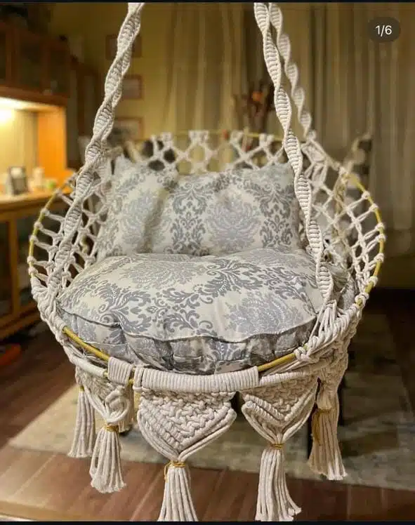 Macramé Swing 1 Macramé swing