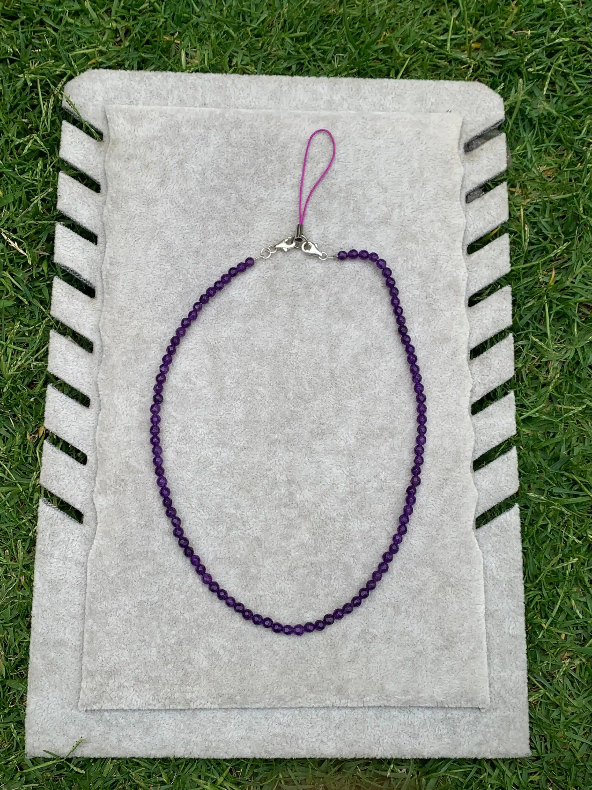 Handmade Chinese 925 Silver Amethyst Necklace/Mobile Holder 4 IMG 20250622 WA0024 scaled