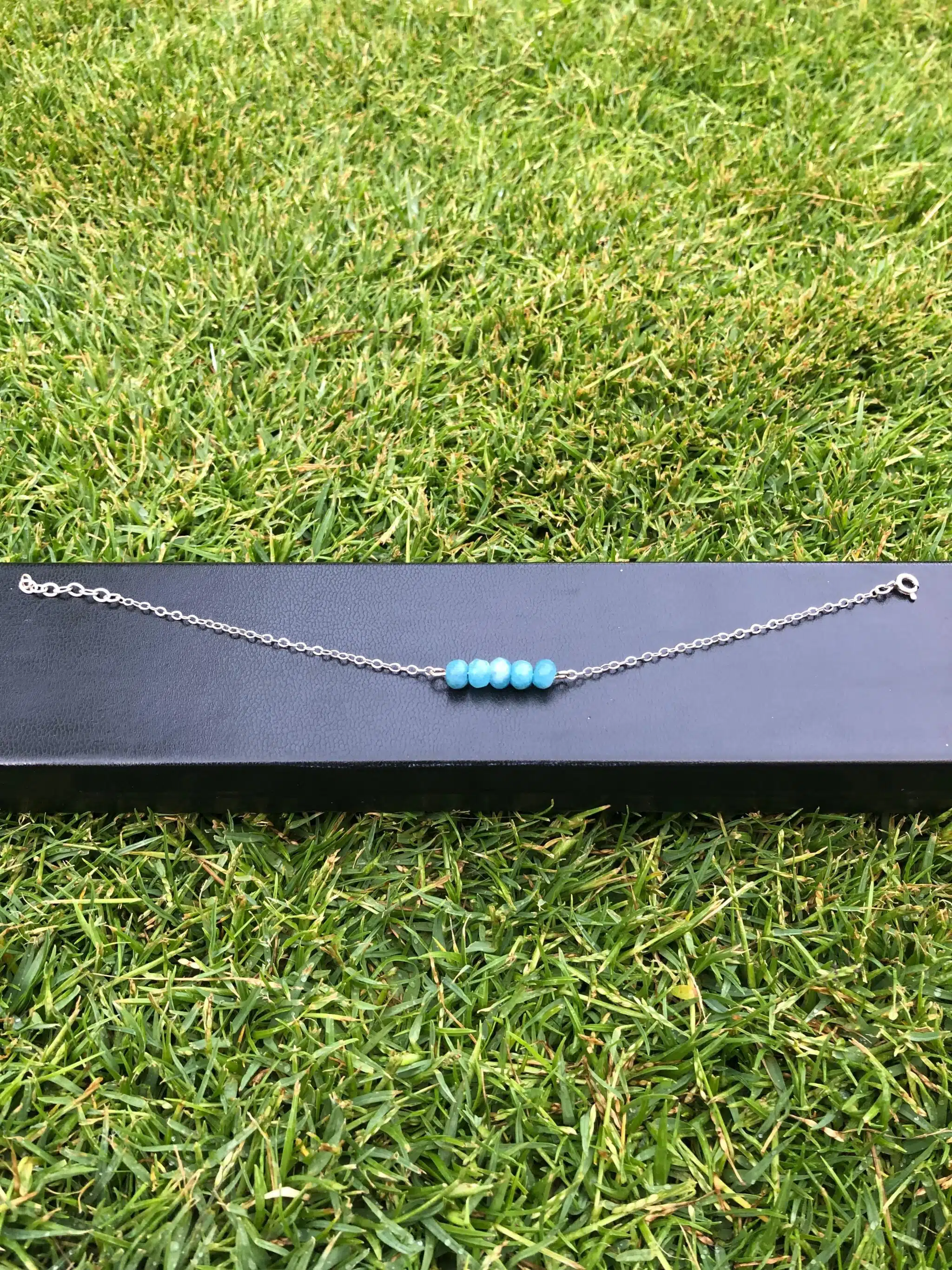 Handmade 925 Silver Blue Agate Necklace & Bracelet 2 IMG 20250623 WA0013 scaled