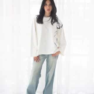 Tie long sleeve tshirt