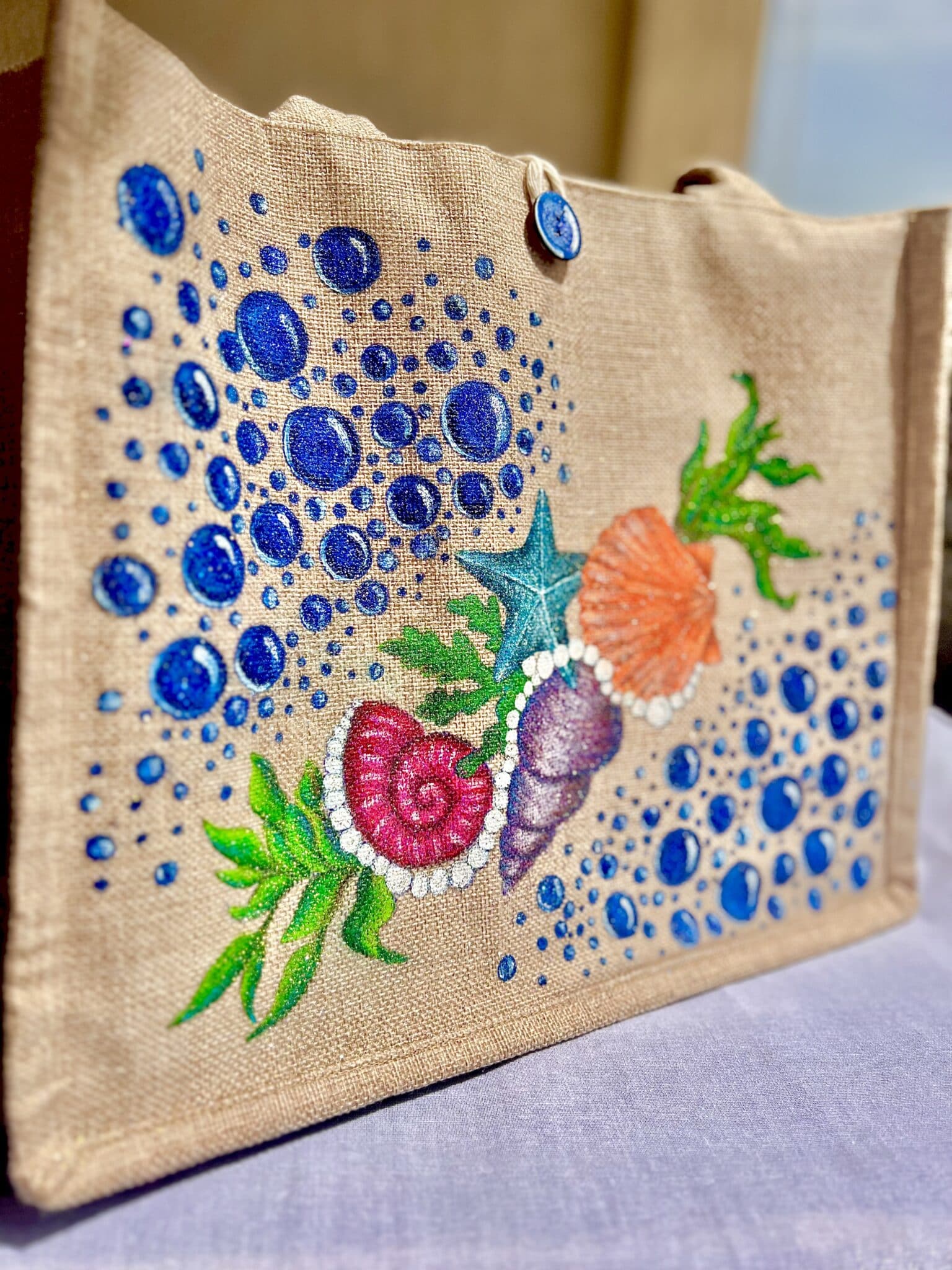 Shells tote beach bag 1 Shells tote beach bag