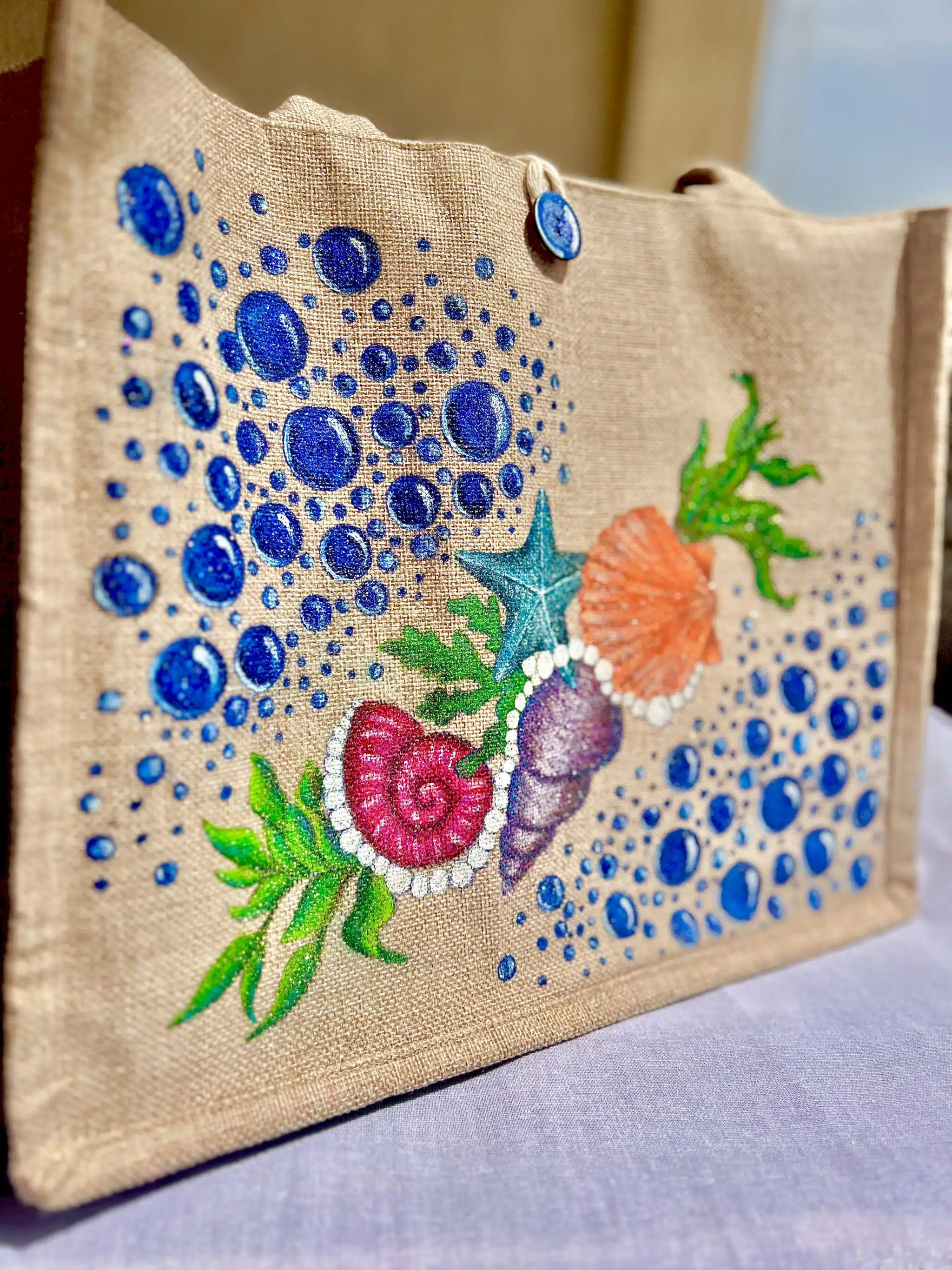 Shells tote beach bag 1 Shells tote beach bag