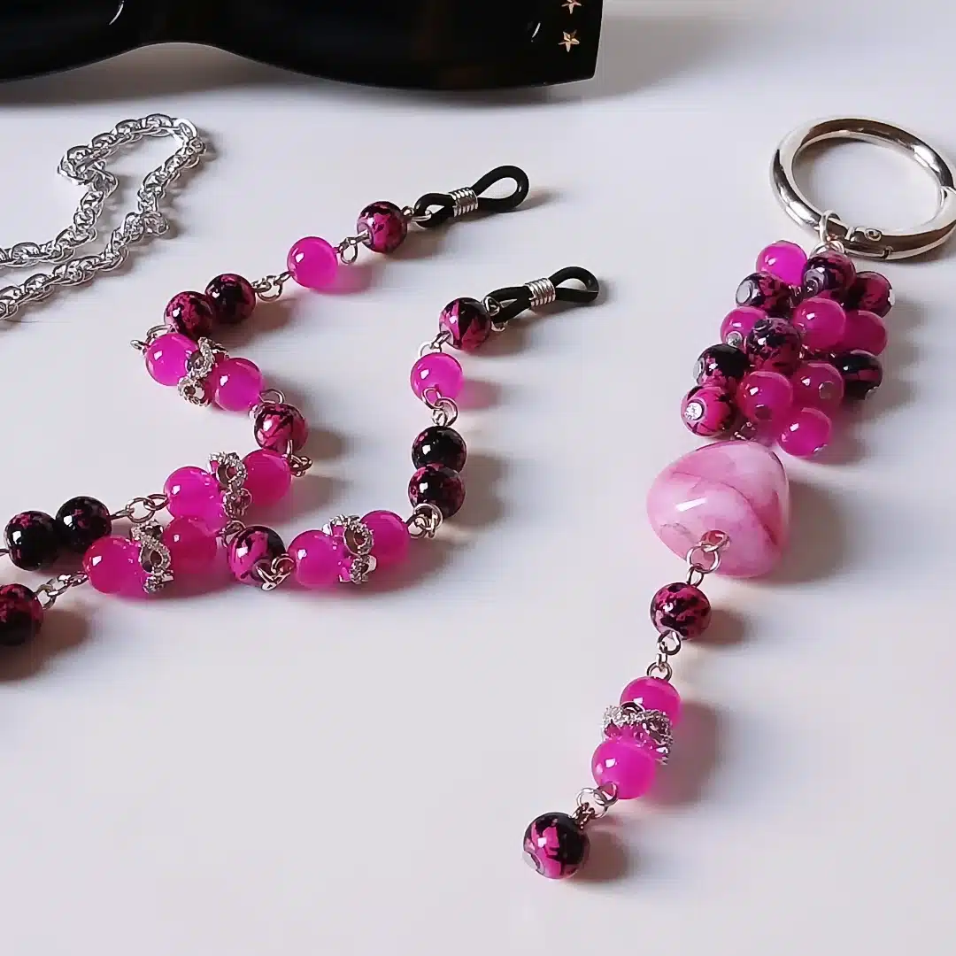 Fuschia Black set of 2 pcs 1 Fuschia Black set of 2 pcs