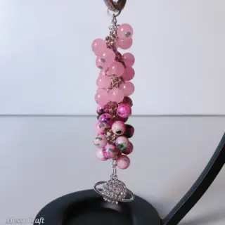 Rose Galaxy Bag Charms