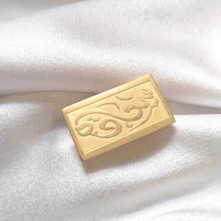 خاتم من النحاس المطلي دهب