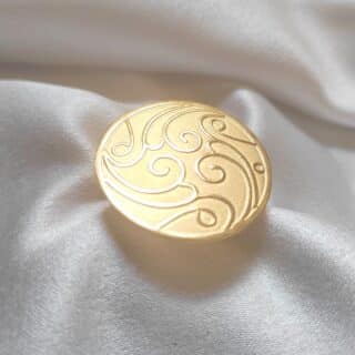 خاتم من النحاس المطلي دهب