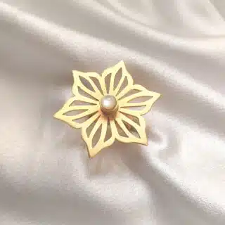 خاتم من النحاس المطلي دهب