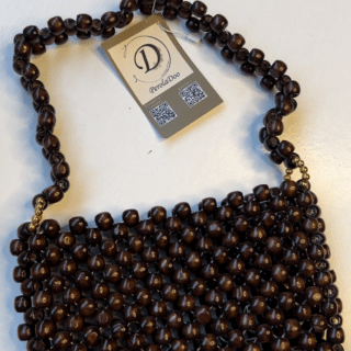 dark brown shoulder bag