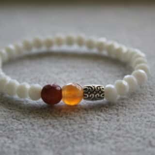 White crystals bracelet
