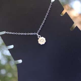 Heart Silver Anklet