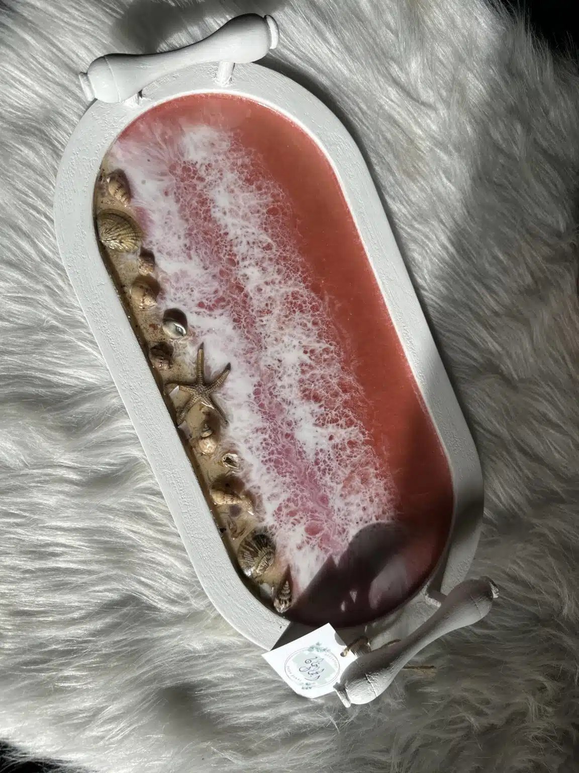 Rose resin tray 1 Rose resin tray