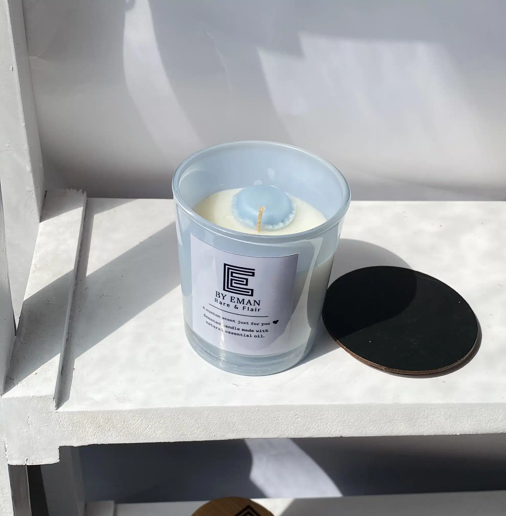 Baby blue scented candle 1 Baby blue scented candle