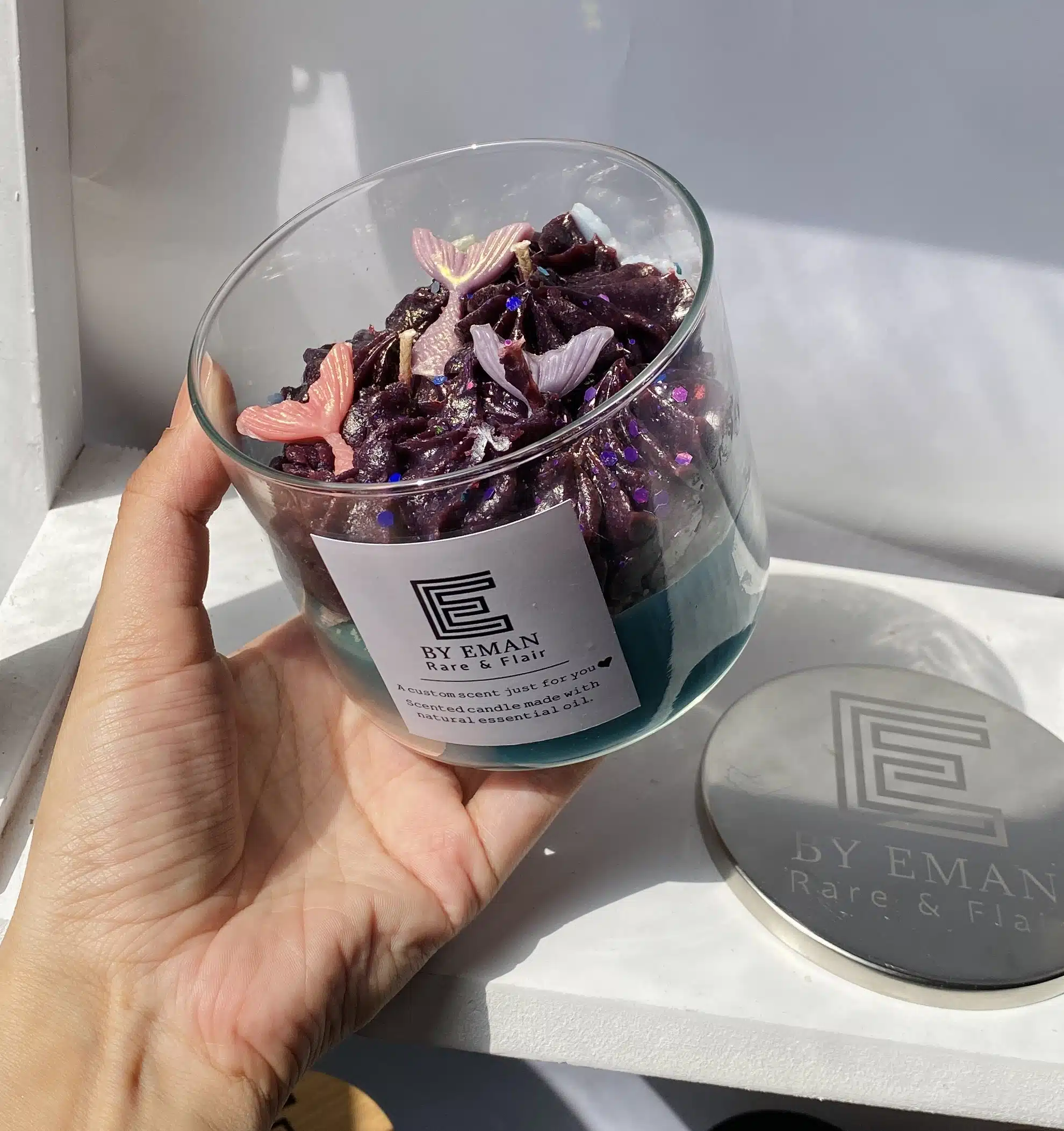 Mermaids scented candle 4 IMG 4955 scaled