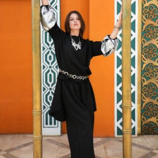 Soiree set(silver paiette)