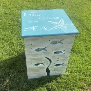 Carved Fish Summer Table (Small)