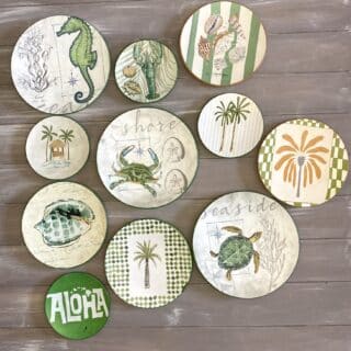 "Green Shore" Wall Plates Collection