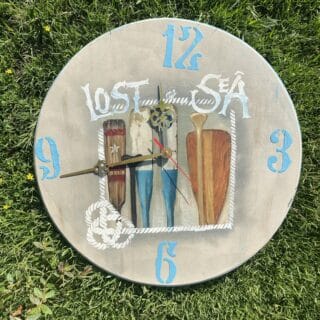 Oar Summer Wall Clock