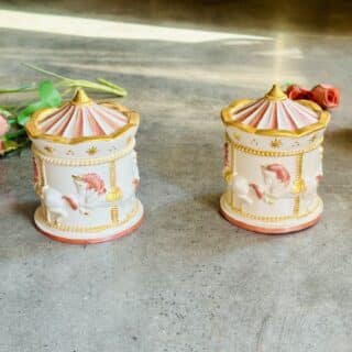 Set of Two Decorative Carousel Boxes