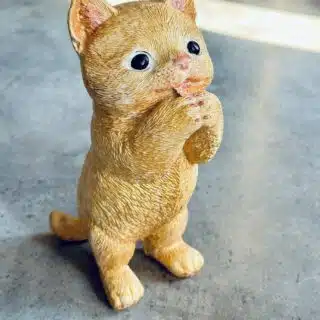 Golden Decorative Cat Figurine