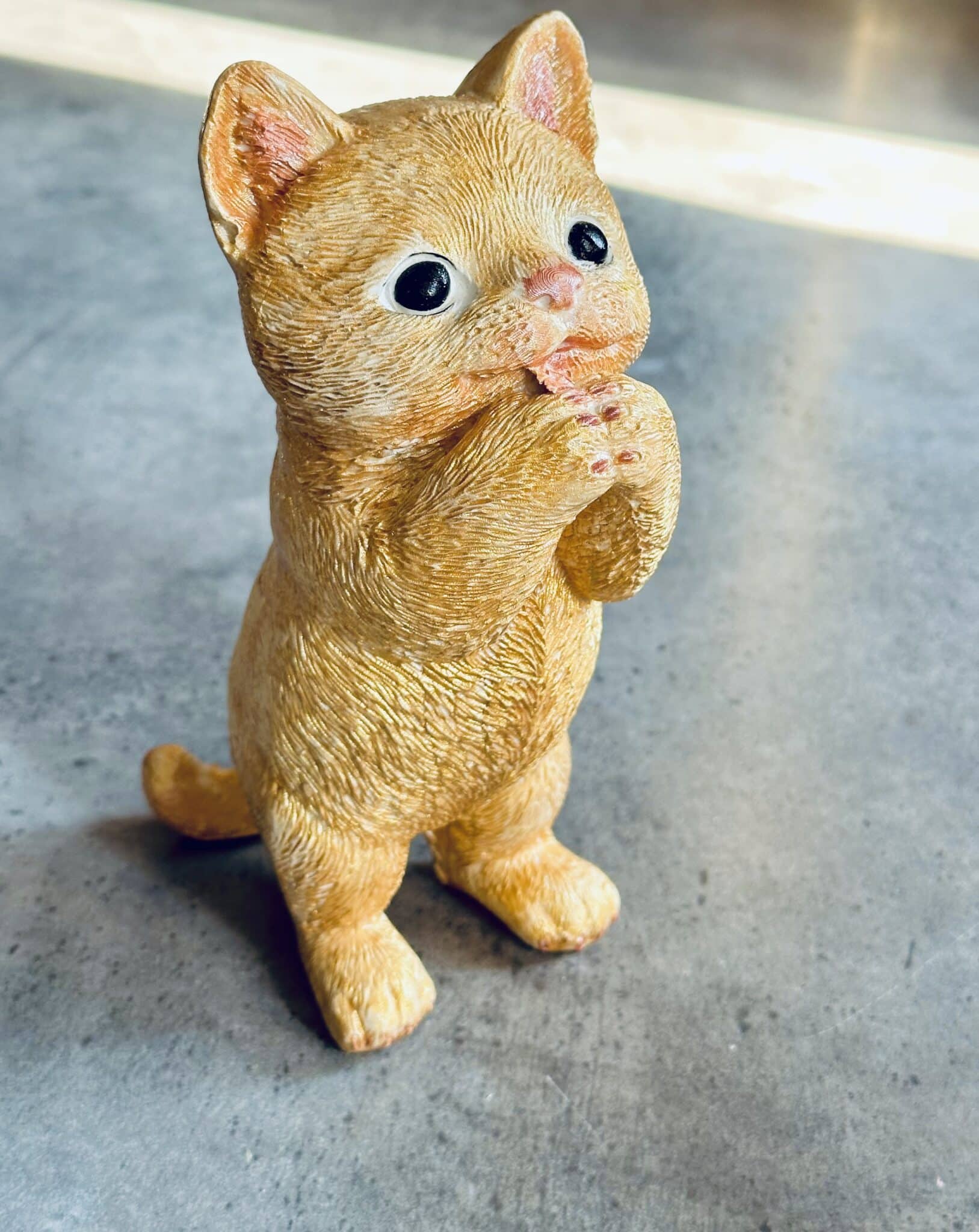 Golden Decorative Cat Figurine