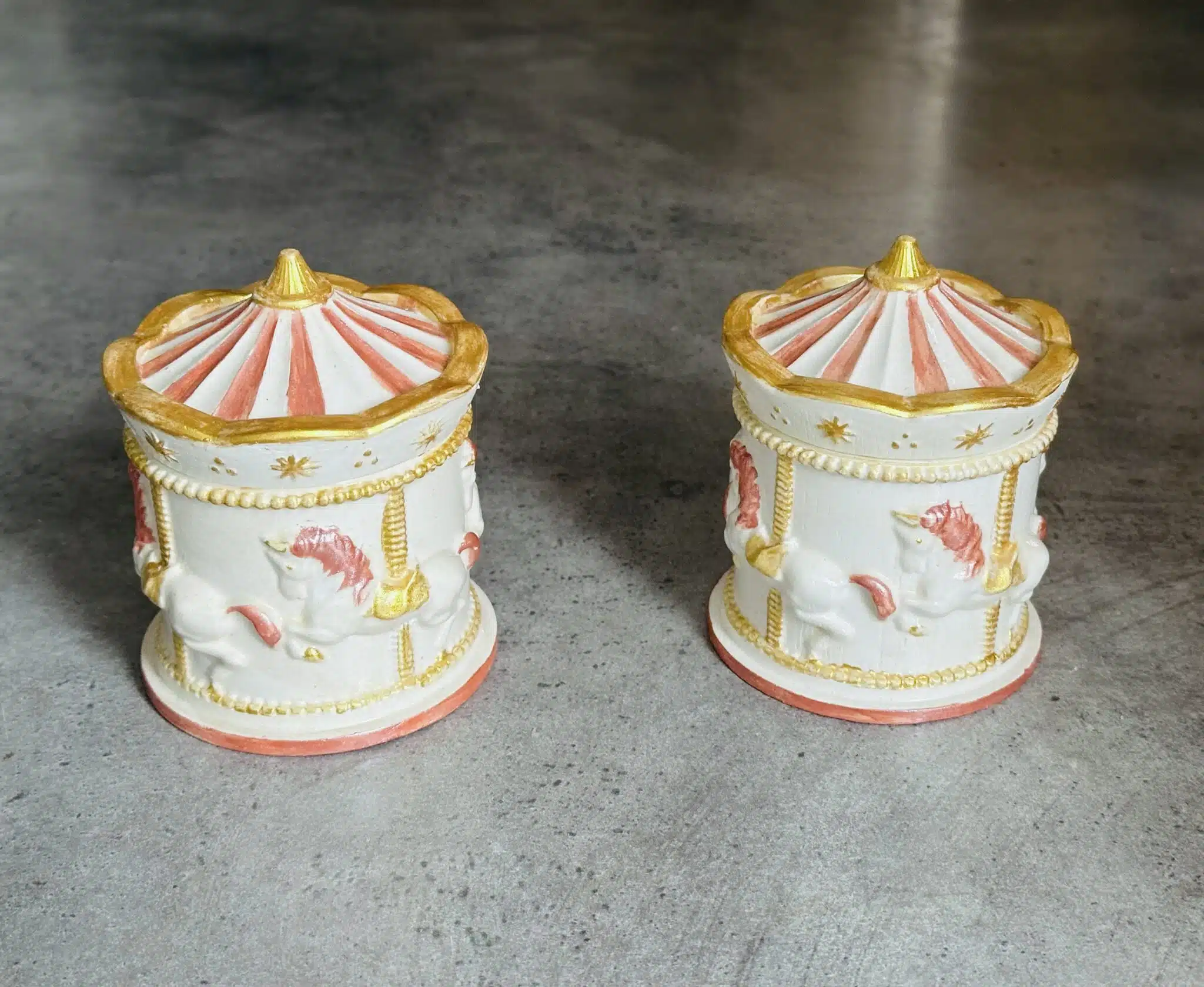 Set of Two Decorative Carousel Boxes 2 IMG 7220 scaled