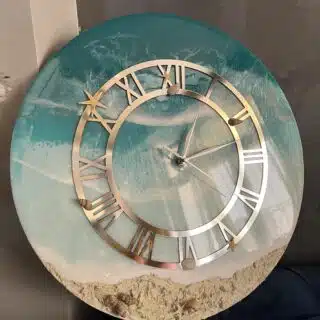 Aqua ocean wall clock