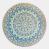 Blue mandala dots