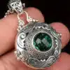 elegant openable green crystal