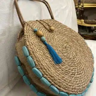 Summer bag with turquoise detail
