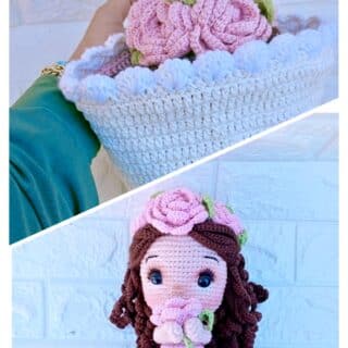 بوكيه ورد عروسه