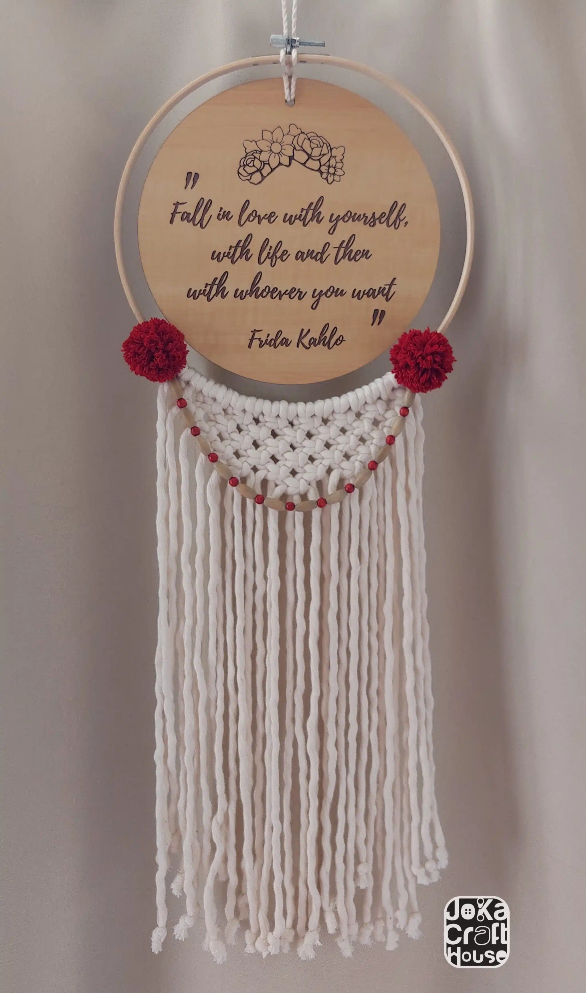 Frida kahlo macrame wall hanging 1 Frida kahlo macrame wall hanging